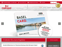 Tablet Screenshot of metropol-basel.ch